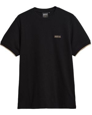 Barbour Eamon Pique Logo T-Shirt - Black
