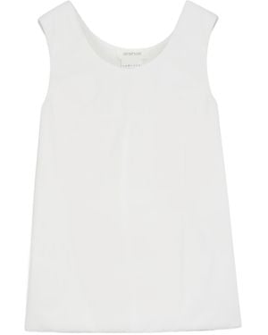 Sportmax Sleeveless Jersey Top - White