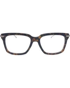 Thom Browne Eyewear Rectangular Frame Glasses - White