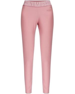 Moschino Logo-Waist Performance Trousers - Pink