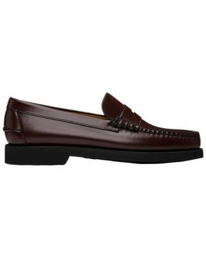Sebago Leather Penny Loafers - Brown