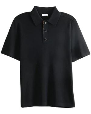 Burberry Short Sleeved Polo Shirt - Black