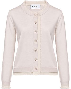 Kaos Long-Sleeved Cardigan - Pink