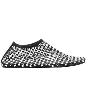 Christopher Esber Minette Bezeled Flat Shoes - White