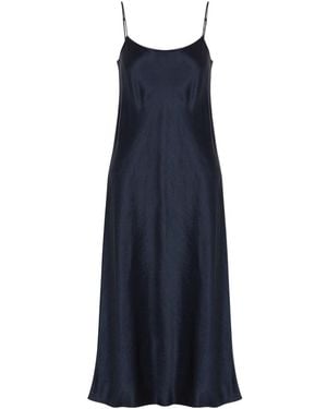 Vince Hammered Satin Slip Dress - Blue