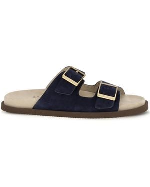 Brunello Cucinelli Double Buckled Strapped Sandals - Blue