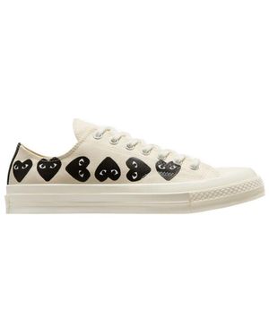 COMME DES GARÇONS PLAY Comme Des Garcons Play X Converse Chuck 70 Heart-Shaped Low-Cut Shoes - White