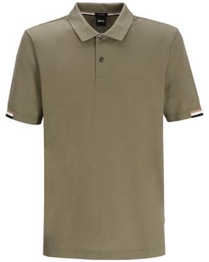 BOSS Logo-Embroidered Polo Shirt - Green