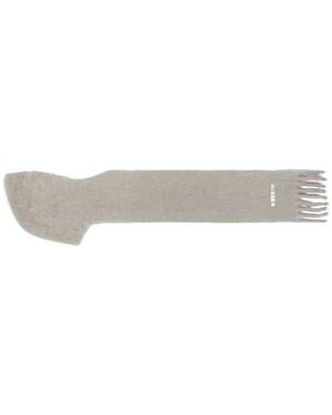 Acne Studios Hooded Mohair And Wool Scarf - White