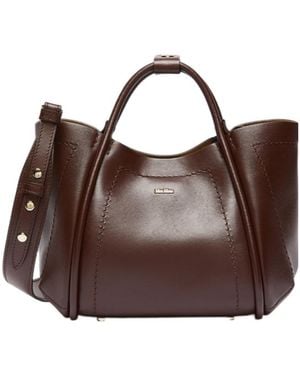 Max Mara Double-Handle Shoulder Bag - Brown