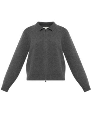 Lisa Yang Aleya Zip-Up Cardigan - Grey