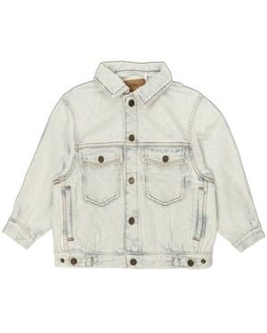 American Vintage Buttoned Pocketed Denim Jacket - White