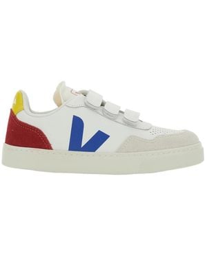 Veja キッズ V-90 ラウンドトゥ スニーカー - Blue