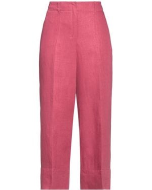 Max Mara Solid-Color Casual Pants - Red