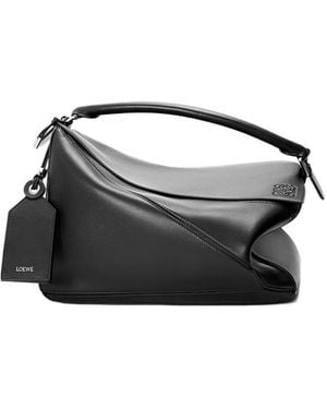 Loewe Large Featherlight Puzzle Bag - Black