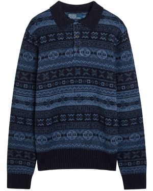 Polo Ralph Lauren Regular Fit Long Sleeve Polo Shirt - Blue
