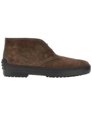 Tod's Lace-Up Sneakers - Brown