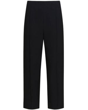 Marni Wool Blend Trousers With Symbol - Black