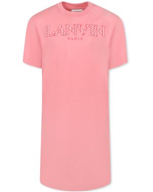 Lanvin Short Sleeve Dress - Pink