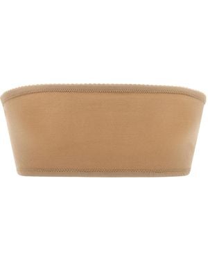 Maison Margiela Strapless Bandeau Top - Natural