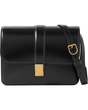 KHAITE Blake Flap Shoulder Bag - Black