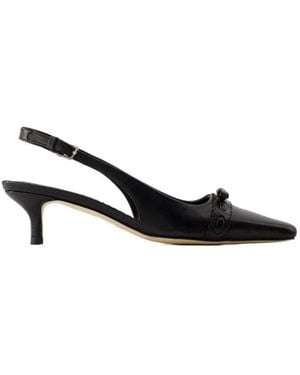 Rouje Pointed High-Heeled Sandals - Black