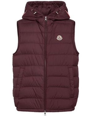 Moncler Marseillan Tech Down Vest - Purple
