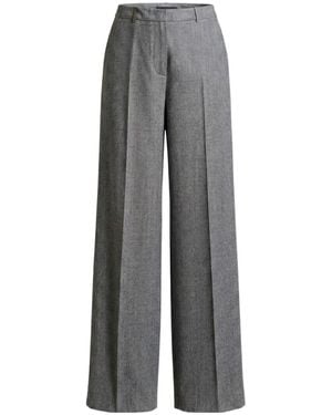 Peserico Pressed-Crease Pants - Gray