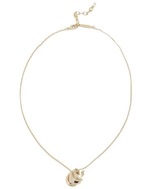 Ferragamo Triple-Gancini Pendant Necklace - White