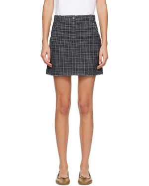 A.P.C. Rebekah Tweed Miniskirt - Black