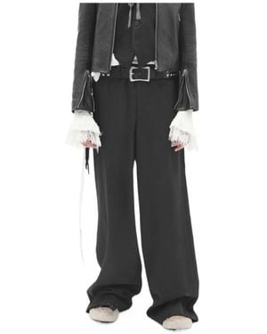 Ann Demeulemeester Franck Wide-Leg Pants - Black
