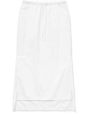 1989 STUDIO Asymmetrical Midi Skirt - White
