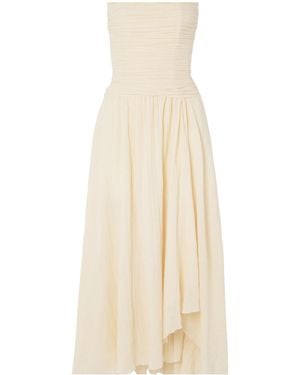 STAUD Casual Sleeveless Maxi Dress - White