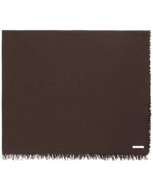 TOTEME Raw Edge Scarf - Brown