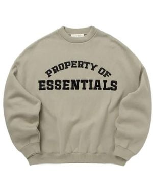 Fear Of God Print Crewneck Sweatshirt - Grey
