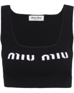 Miu Miu Sleeveless and tank tops for Women | Online Sale up