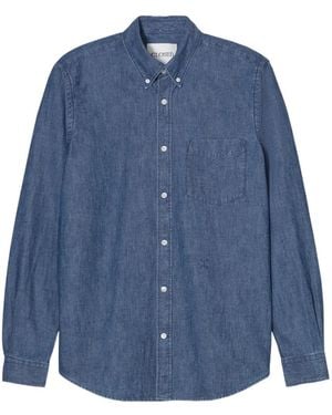 Closed Button-Up Shirt - Blue