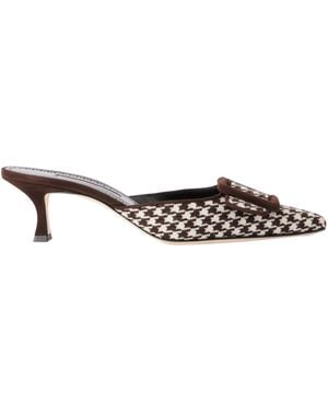 Manolo Blahnik Classic Plaid Shoes - Multicolour