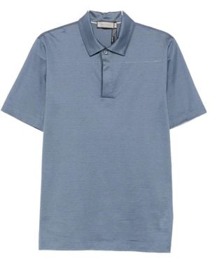 Canali Short-Sleeved Polo Shirt - Blue