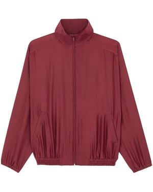 Saint Laurent Zip-Up Long-Sleeved Jacket - Red