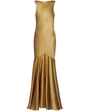 Nina Ricci Open-Back Gown - Metallic