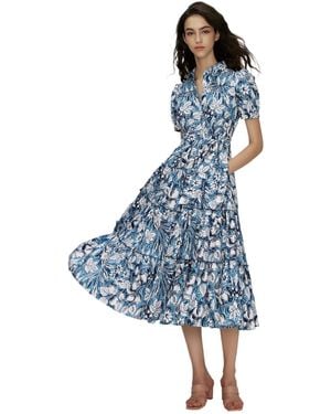 Diane von Furstenberg Short Sleeve Dress - Blue