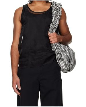 Simone Rocha Organza Double-Layer Vest - Black