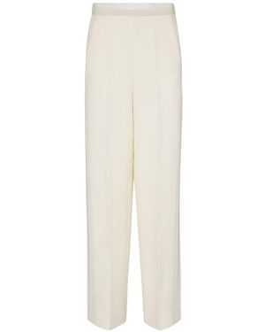 Fendi High-Waist Tuxedo Trousers - White