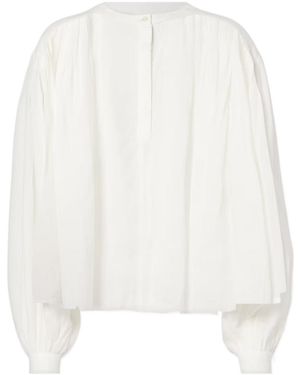 Rohe Striped Long-Sleeved Shirt - White