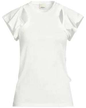 Isabel Marant Solid Crew Neck Short Sleeve T-Shirt - White