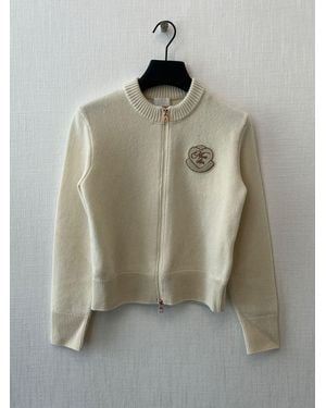 Moncler Long-Sleeved Knitted Cardigan - Multicolor