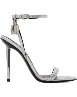 Tom Ford Ankle-Strap Heeled Sandals - White