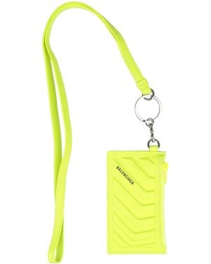 Balenciaga Zip Fastening Wallets - Yellow