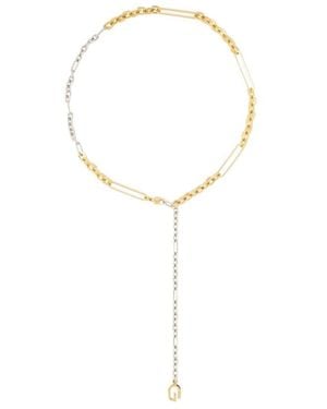 Givenchy G Link Two-Tone Necklace - White